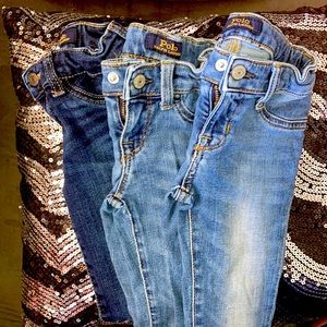 Ralph Lauren Girls Aubrey Denim Jeans Bundle